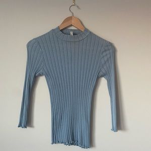 Light blue lightweight top
